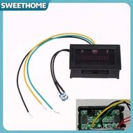 SWEETHOME Fuel Level Gauge Indicator 12V Universal Motorcycle Car Oil Scale Meter LED Oil Scale Mete