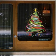 RL DEPARTMENT STORE - 聖誕節裝飾品窗戶佈置氣氛窗貼 玻璃門貼紙場景佈置 靜電窗花