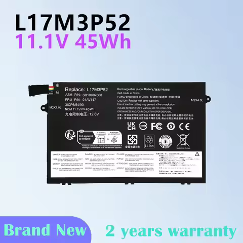 Battery For Lenovo ThinkPad E480 E585 E590 E485 E490 E595 E495 E580 L17L3P51 01AV445 L17C3P51 01AV44