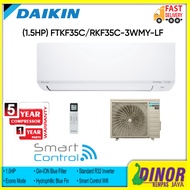 DAIKIN Standard Inverter Air Conditioner FTKF R32 (1.0HP) FTKF25C/RKF25C-3WMY-LF (1.5HP) FTKF35C/RKF35C-3WMY-LF