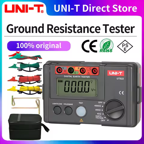 UNI-T UT521 UT522 UT271A UT271B UT271C Digital Earth Resistance Tester , Stake-type & Clamp-type Gro