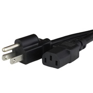 USA American Canada Japan 3 Pin NEMA 5-15P to C13 18AWG PC Computer Monitor Printer AC Power Cord 2.