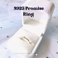 S925 Promise Ring Adjustable Ring
