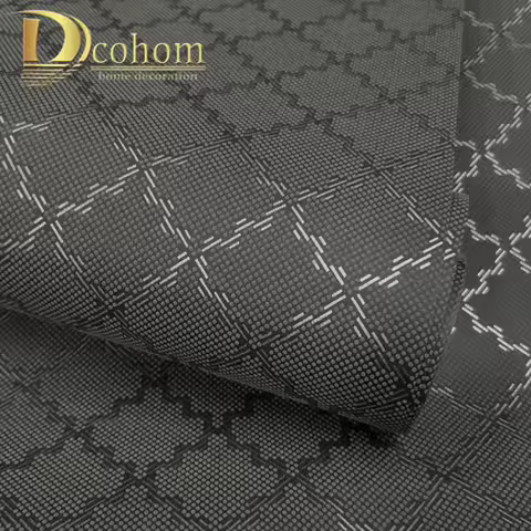 Designer Trellis Geometric Pattern Wallpaper Classic Black And Slivery Quatrefoil Wall Paper Bedroom