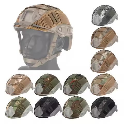 Tactical Multicam Helmet Cover Fit OPS Core FAST MH PJ BJ CS Airsoft Outdoor Simulation Accessory