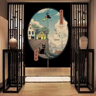 Hotel Kitchen Commercial Japanese-style Smoke-proof Restaurant Fabric Partition Cartoon Door Curtain
