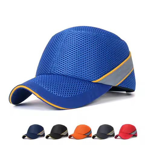 Work Safety Bump Cap Baseball Hat Style Net Cloth Hi-Viz Anti-collision Hard Hat Helmet Head Protect
