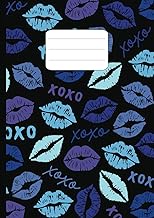 Kisses | A4 Math Jotter | 110 Pages | 7mm Square Ruled | 7mm Graph Paper: Squared Paper | Math Exerc