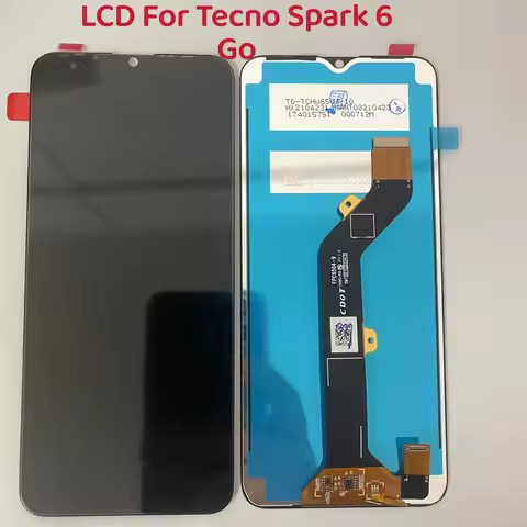 New Tested LCD Replacement For Tecno Spark 6 GO / SPARK GO 2020 KE5 LCD Display Digitizer Touch Scre