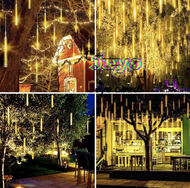 lampu meteor led isi 10pce batang/50cm /jatuh rain snow taman hias meteor/lampu meteor 50cm rgb
