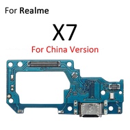บอร์ดเฟล็กซ์ปลั๊กไฟแท่นชาร์จ USB ชาร์จพอร์ตสำหรับ OPPO Realme X7 X50 X50m X3ซูมสุด X2 XT X Lite Pro Max Ultra 5G