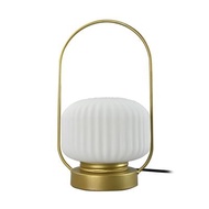 โคมไฟตั้งโต๊ะ (E27x1) LUZINO รุ่น L201109 สีขาว - ทอง ดูหรูหรา