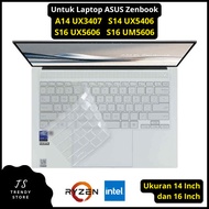 Keyboard Protector Zenbook A14 S14 S16 UX3407, UX5406, UX5606 UM5606 Asus Keyboard Protector Cover