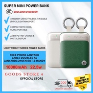 Super Mini Power Bank 10000mAh Fast Charge CCC Certified Airline Safe Lightweight Mini Powerbank 充电宝