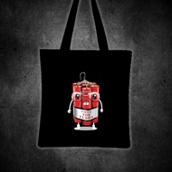 THE AWKWARD DYNAMITE Printed tote bag canvas