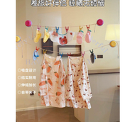 多巴胺吸盤晾衣繩｜免打孔晾衣繩｜家用陽台晾曬繩｜便攜式晾衣繩｜帶夾子伸縮繩｜戶外旅行晾衣繩｜防滑防風晾衣繩｜強力吸盤固定｜室內掛衣繩