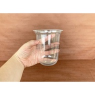 14Oz U-Cup Oval Plastic Cup 14Oz Plastic Cup/ Janji Jiwa Iced Coffee Cup/ Thick Plastic Cup/