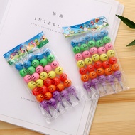 Rainbow Colored Pencils 1 Set of 7 Colors Rainbow Emoji Patterned Stackable Colored Pencils