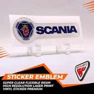 SCANIA FLEXIBLE RESIN STICKER EMBLEM RAISED STICKER