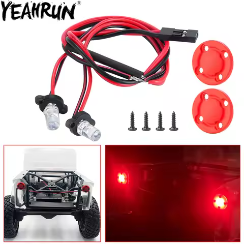 YEAHRUN RC Car Taillight Spotlight Red LED Light for 1/10 VS4-10 Phoenix VPS09007 Vanquish Products 