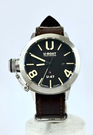 U-boat - Classico (型號：REF.8105) 原裝黑面皮帶自動鋼錶(47 mm) 、自動機芯、原裝皮帶連鋼扣 U-boat - Classico (REF.8105) , Origi