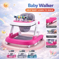 Adjustable Height Walker For Toddler Multifunctional Baby Walker With Music Push Walker Free