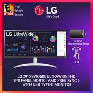 LG MONITOR 29WQ600 29" / 34" ULTRAWIDE FHD IPS PANEL HDR10 | AMD FREE SYNC | WITH USB TYPE-C IPS MONITOR