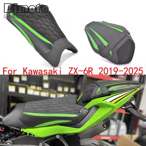ZX6R 2025 Front Rear Passenger Seat For Kawasaki ZX6R ZX-6R ZX 6R 2024 2023 2022 2021 2020 2019