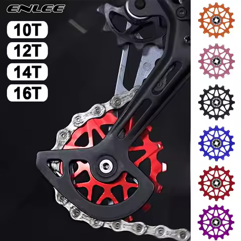 Bike Rear Jockey Pulley Ceramic Bearing Derailleur Jockey Wheel Ultralight MTB Road Bicycle Deraille