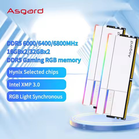 Asgard Valkyrie II series DDR5 RGB RAM Memory DDR5 RAM PC 16GBX2 32GB 64GB 6400MHz 6800MHz RAM for D