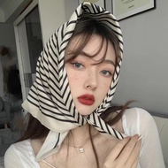 Square silk scarf for women 70 70x70cm turban bandana, beautiful, high-quality head covering to make