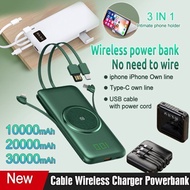 Mini Powerbank 20000  100000 mAh Awei Portable Charger Built-in Cables ★ iPhone Samsung Xiaomi