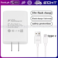 Vivo Fast Charger  Type C charger Vivo 33W Original Quick Fast Charger 11v3A Fast Charging usb cab