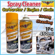 MC Racing Carburetor Cleaner Spray 450ML Degrease Engine & Chain Pencuci Carburator Enjin Rantai Cle