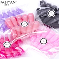 10pcs Random Color Plastic Soak Off Wrap Clip Cap Wearable Nail Art Polish Remover Cleaner Finger UV
