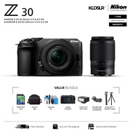 Nikon Z30 Mirrorless Camera NIKKOR Z DX Vlogger Essentials 16-50mm / 18-140mm / 50-250mm Z30 with Ki