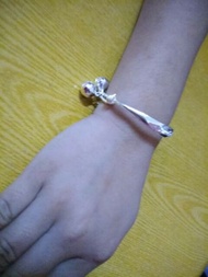 😍Gelang Tangan Budak 😍 Cute Silver 925 Plated Baby Kid Bell Bangle