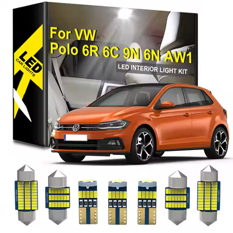BMTxms Canbus LED Interior Lights For Volkswagen VW Polo 6R 6C 9N 9N3 6N 6N1 6N2 AW1 1995-2014 2018 
