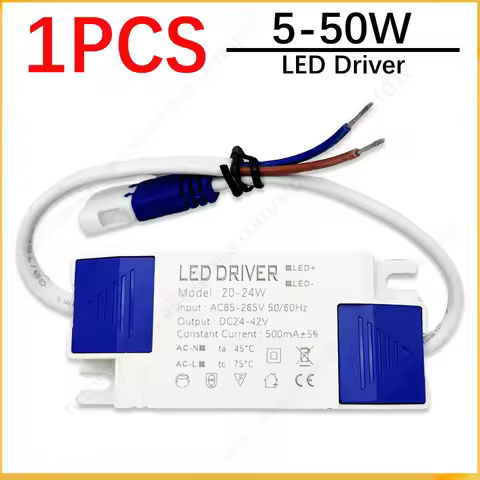 LED Power Supply Driver 5W 7W 8-12W 18W 20-24W 30-36W Lighting Transformers For LED Power Light Pane