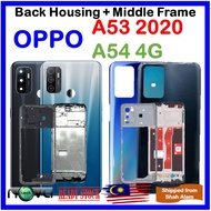 Full Set Back Housing Back Cover For OPPO A53 2020 / OPPO A54 4G With Volume Buttons
