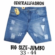 BIG SIZE Ripped JEANS SHORTS JUMBO SHORT JEANS MEN'S DENIM SHORT JEANS / BIG SIZE ADULT MEN'S SHORT 