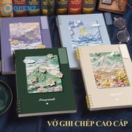 XO Qpenz notebook, spring notebook, horizontal notebook, size A5 B5, writing planner diary for offic