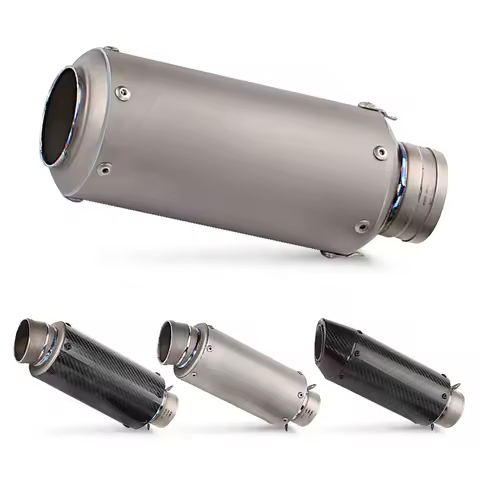 Titanium Alloy Carbon Fiber Racing Motorcycle Exhaust Modified Muffler Universal 51MM 60MM for CBR60