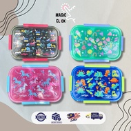 Smiggle Bento Lunch Box Bekal Bekas Makanan School Students Portable Cleaning Food Safe Lunch Box To