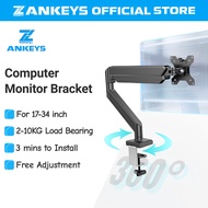 ZANKEYS Computer Monitor Bracket 13-32 Inch Screen Single Monitor Arm Adjustable Monitor Arm Desktop