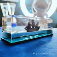 Ghost Ship Black Pearl Ship In A Bottle Fluid Liquid Drift Bottle Living Room Decoration Gift Float 