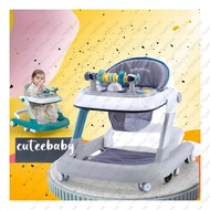 Push Walker For Baby Boy Adjustable Height Multifunctional Walker With Music For