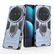 Casing New Vivo X100 Pro Case Kickstand Magnetic Ironman Hard Case Cover For Vivo X100 Pro VivoX100 