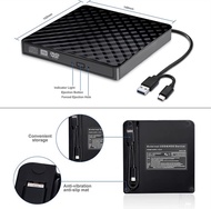 Monqiqi ดีวีดี พกพา อ่านเขียน External DVD USB 3.0 Player Optical Drive CD/DVD-RW Burner Reader Writ