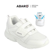 ABARO Ultralight Unisex White School Shoes 2907N Breathable Mesh/Super Comfy Sneaker/Kasut Sekolah P